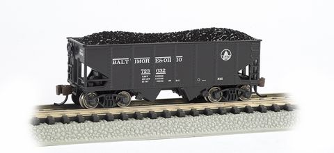 Bachmann B&O #723032 USRA 55 Ton OutsideBraced 2-Bay Hopper. N Scale