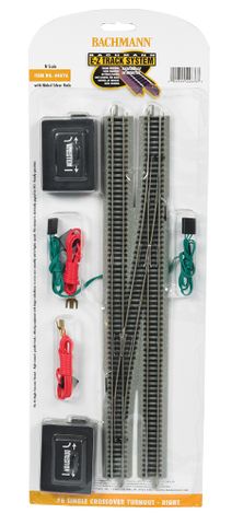 Bachmann #6 Single Crossover Turnout, Right, N Scale