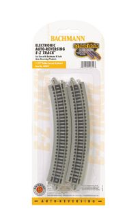 Bachmann Nickel Silver Auto Reversing 11.25" Rad. Curved Trk, 6pcs, N