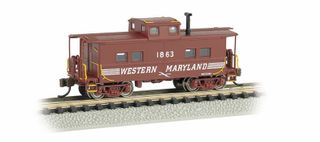 Bachmann Western Maryland #1863 NE StyleSteel Cupola Caboose. N Scale