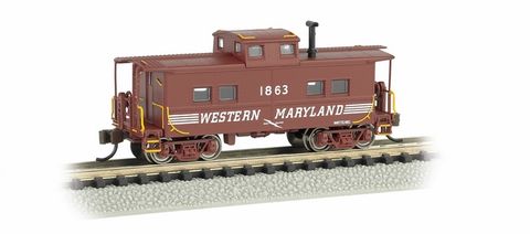 Bachmann Western Maryland #1863 NE StyleSteel Cupola Caboose. N Scale