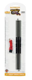 Bachmann 10" Straight Terminal Rerailerw/Wire, N Scale