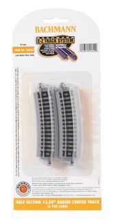 Bachmann Half Section 12.50" Radius Curved Track, 6pcs, N Scale
