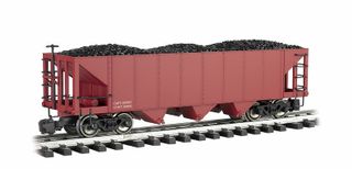 Bachmann 3 Bay Steel Hopper Oxide Red GScale, Undecorated.