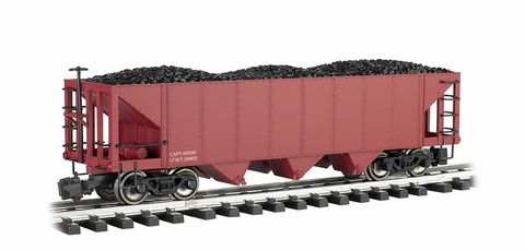 Bachmann 3 Bay Steel Hopper Oxide Red GScale, Undecorated.