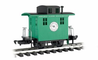 Bachmann Short Line RR Caboose Green w/Black Roof, G Scale