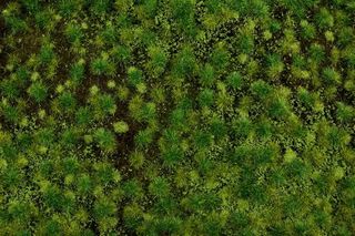 Bachmann Medium Green Tufted Grass Mat 1x 11.5" x 7.5" sheet