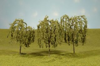 Bachmann 3"-3½" Willow Trees, 3/pack. HOScale