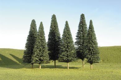 Bachmann 8"-10" Pine Trees, 3/pack. O Scale