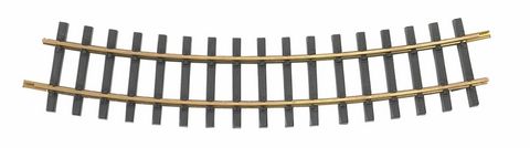 Bachmann 5ft Dia. Curve Brass Track, 12pcs/box, G Scale