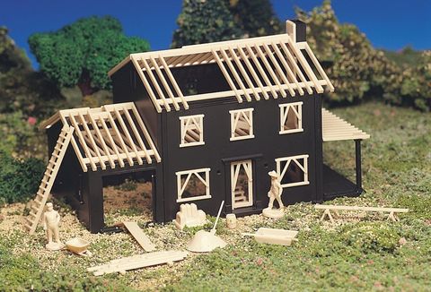 Bachmann House Under Construction Classic Kits, HO Scale