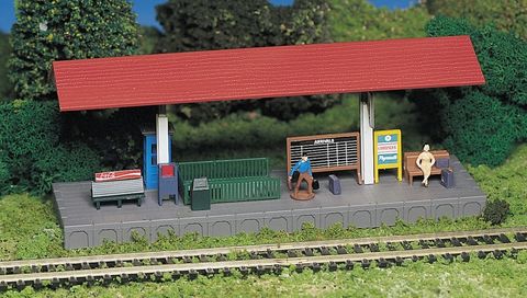 Bachmann Platform Station Classic Kits,HO Scale