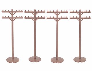 Bachmann Telephone Poles (12 pcs), HO Scale