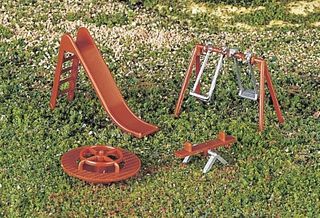 Bachmann Playground Equipment, (4 pcs),HO Scale