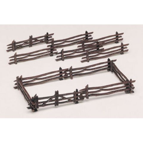 Bachmann Rustic Fence, 12pcs, O Scale