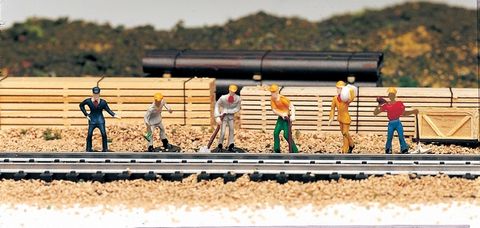 Bachmann Train Work Crew, (6 pcs), HO Scale