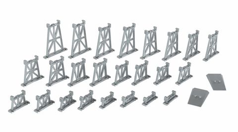 Bachmann 26 Pc Graduated Trestle Set, NScale