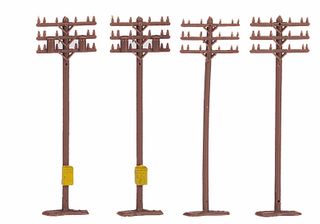 Bachmann Telephone Poles (12 pcs ), N Scale
