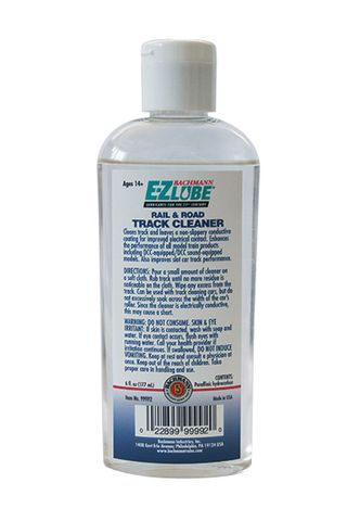 Bachmann E-Z Lube Rail & Road Cleaner, 6oz Bottle. OK for Slot Car Trk