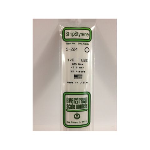Evergreen Styr Tube 1/8(.125) (25)