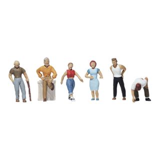 Woodland Scenics Ordinary People, 6 Figures, HO Scale