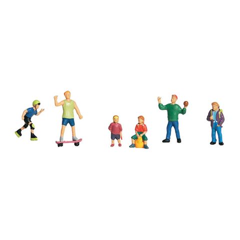 Woodland Scenics Kids At Play, 6 Figures, HO Scale