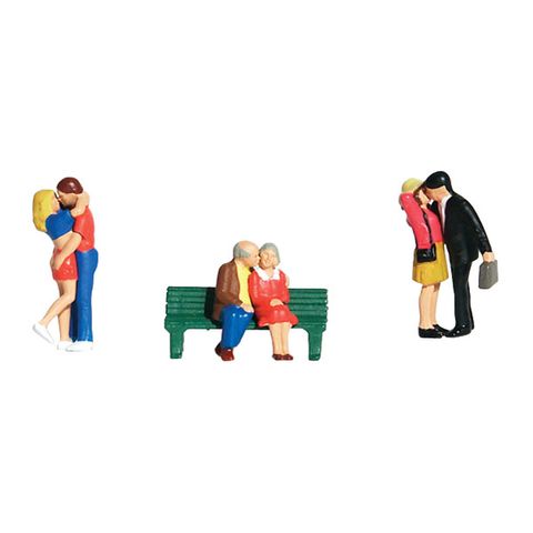 Woodland Scenics Lovers, 6 Figures, HO Scale