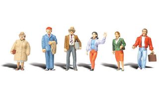 Woodland Scenics General Public, 6 Figures, HO Scale