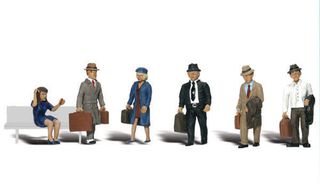 Woodland Scenics Travelers, 6 Figures, HO Scale