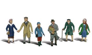 Woodland Scenics Couples In Coats, 6 Figures, HO Scale