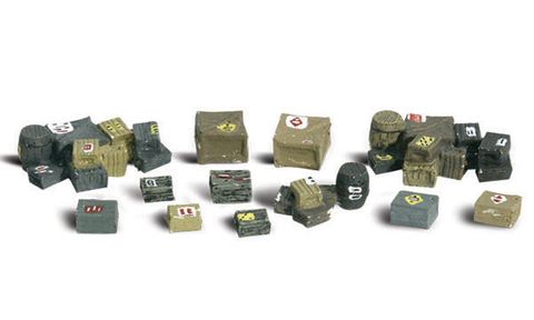 Woodland Scenics Assorted Crates, HO Scale