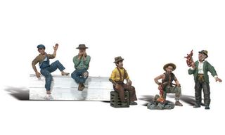 Woodland Scenics Hobos, 5 Figures, HO Scale