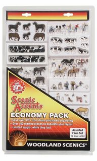 Woodland Scenics Ho Assorted Farm Economy Pk