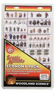 Woodland Scenics Ho Assorted Figures Economy Pk