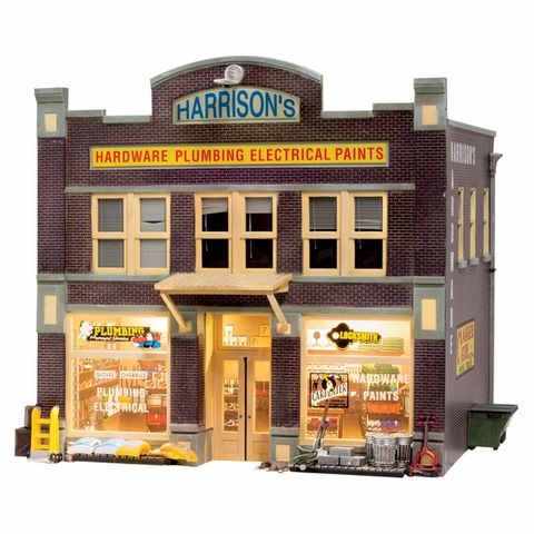 Woodland Scenics O Harrison's Hardware (Lit)