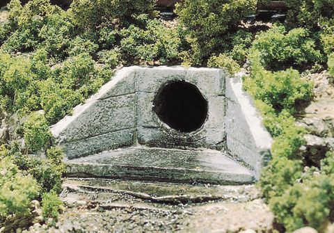 Woodland Scenics Ho Culvert Concrete 2Ea