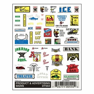 Woodland Scenics Product & Advertising Signs