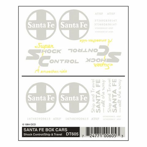 Woodland Scenics Santa Fe Box Cars