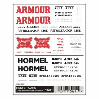 Woodland Scenics Armour/Miller/Hormel Reef Cars