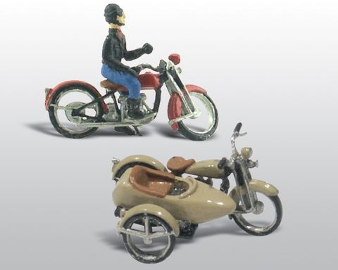 Woodland Scenics Motorcycles & Sidecar Sc Detls