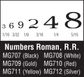 Woodland Scenics Numbers Roman Rr BlackDt