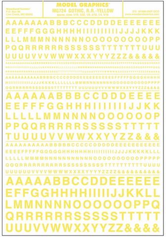 Woodland Scenics Gothic Rr Yellow Dt