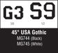 Woodland Scenics 45°Usa Gothic Black 3/81/2 Dt