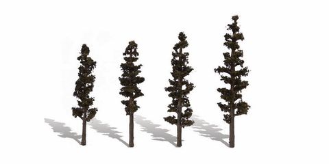 Woodland Scenics 4In - 6In Standing Timber 4/Pk