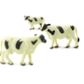 Safari Ltd Holstein Cows Good Luck Minis *