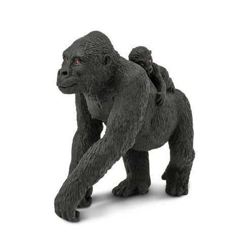 Safari Ltd Lowland Gorilla With Baby Wild Safari W