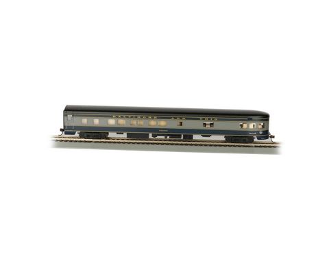 Bachmann Burlington & Ohio Smooth SidedObservation Car, Lit Int. HO