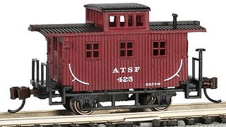 Bachmann Atchison Topeka & Santa Fe #425Oxide Red Old Time Caboose N