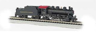 Bachmann Pennsylvania RR #2765 2-6-2 Loco & Tender, Prairie, N Scale