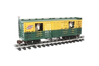 Bachmann C & NW w/Horses, Animated StockCar, G Scale